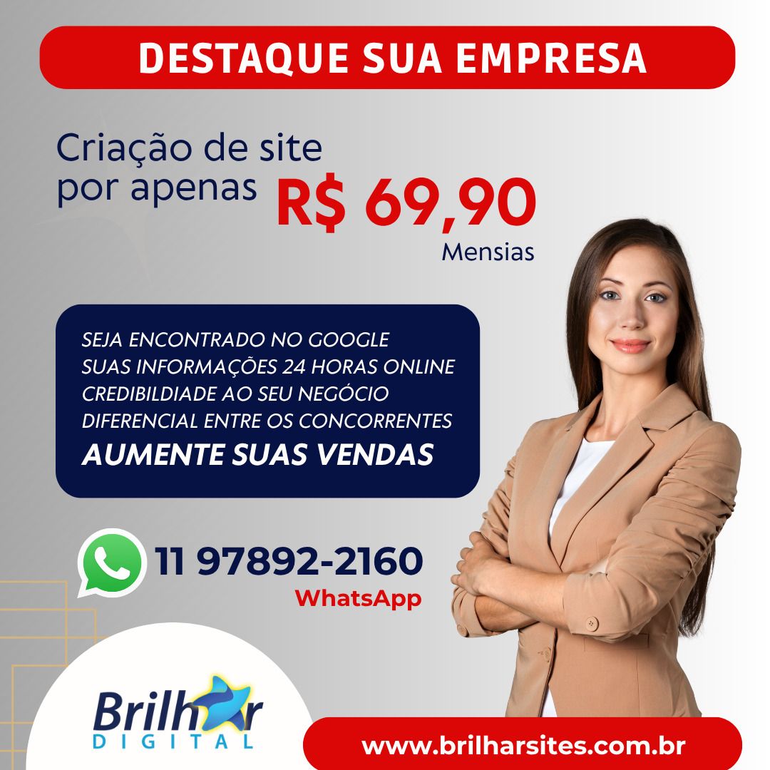 Criação de site por assinatura apenas R 69,90 mensais