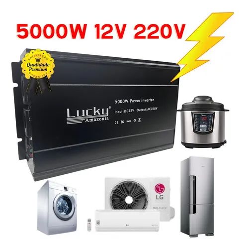 Inversor De Onda Modificada 5000w 12vdc/220v
