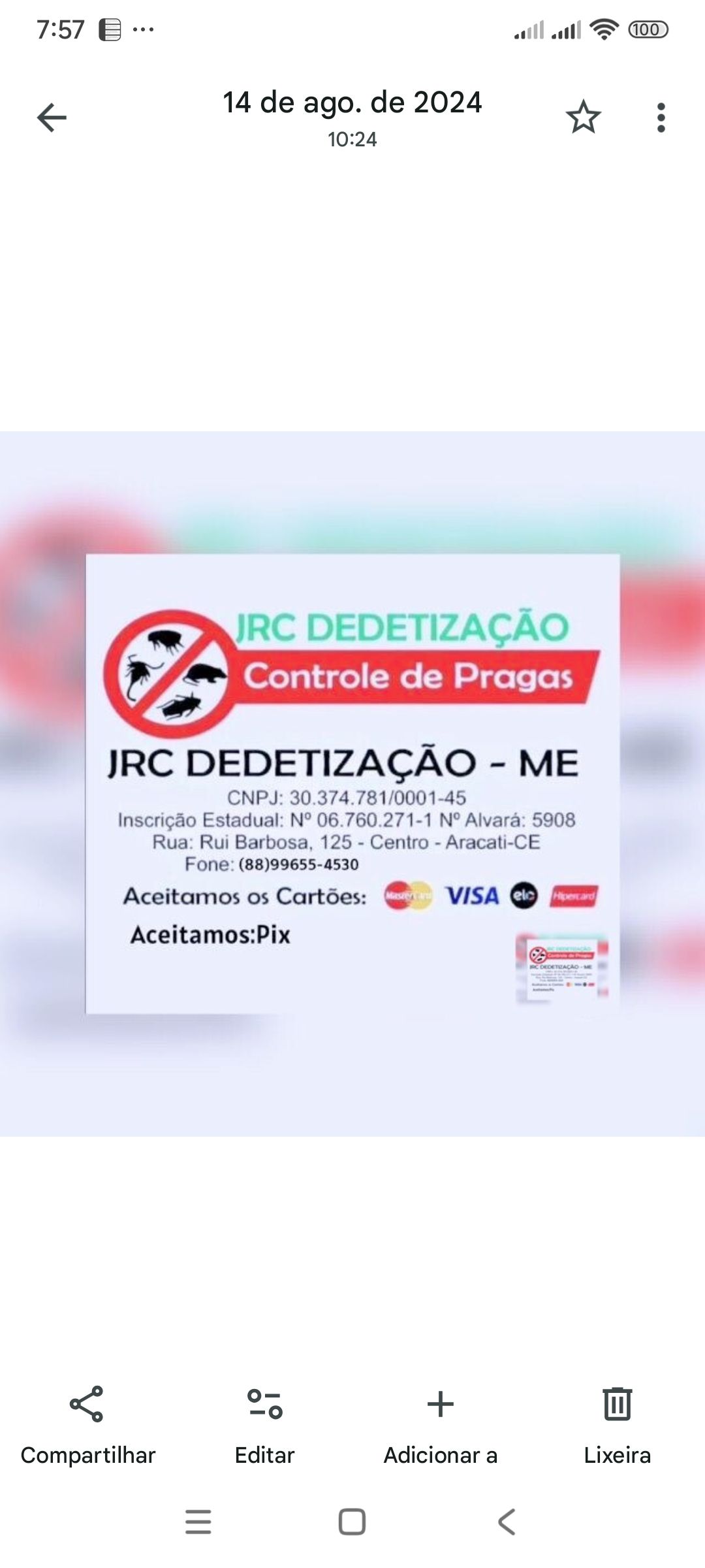 Aracati dedetização