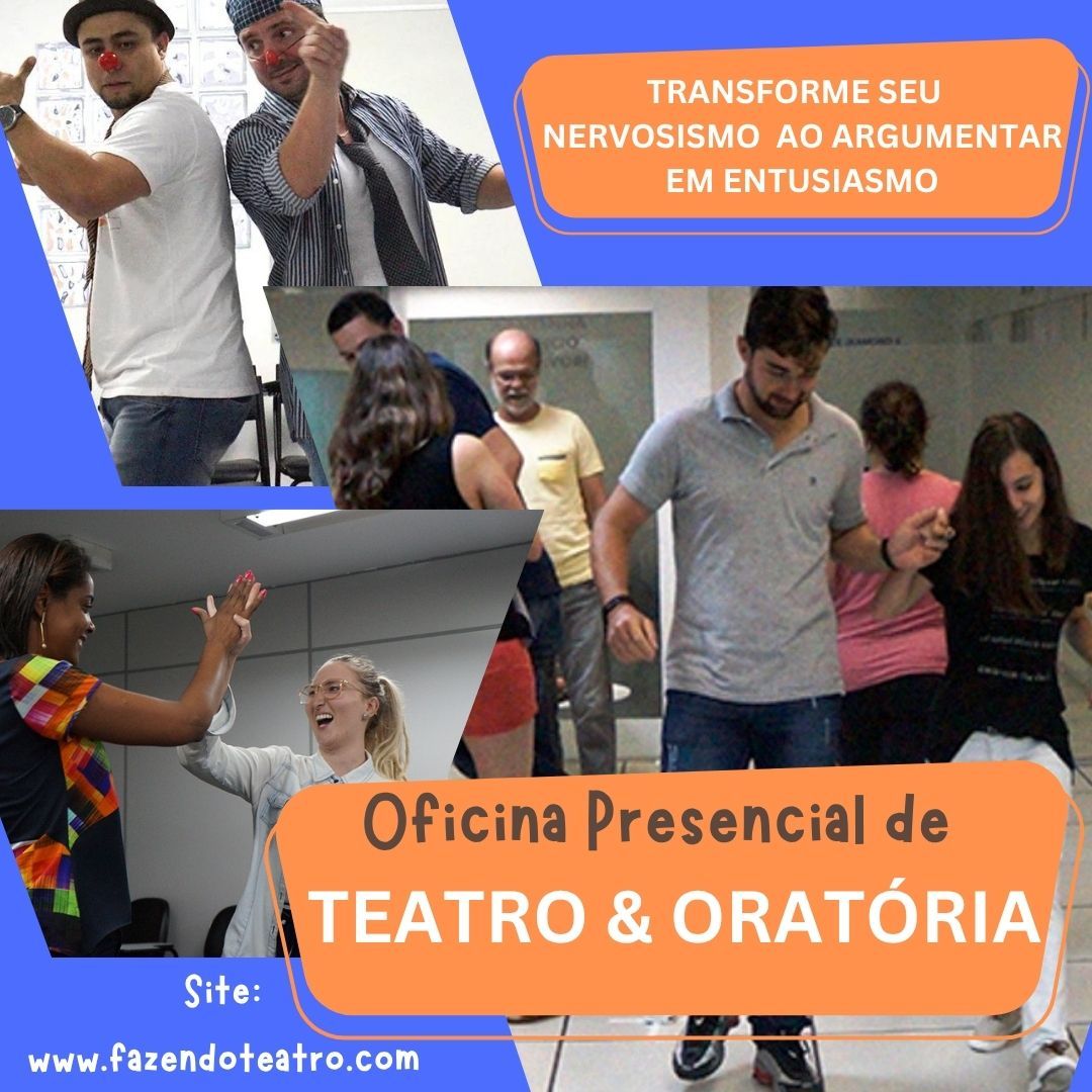 Oficina Presencial de Teatro com Oratória em BH