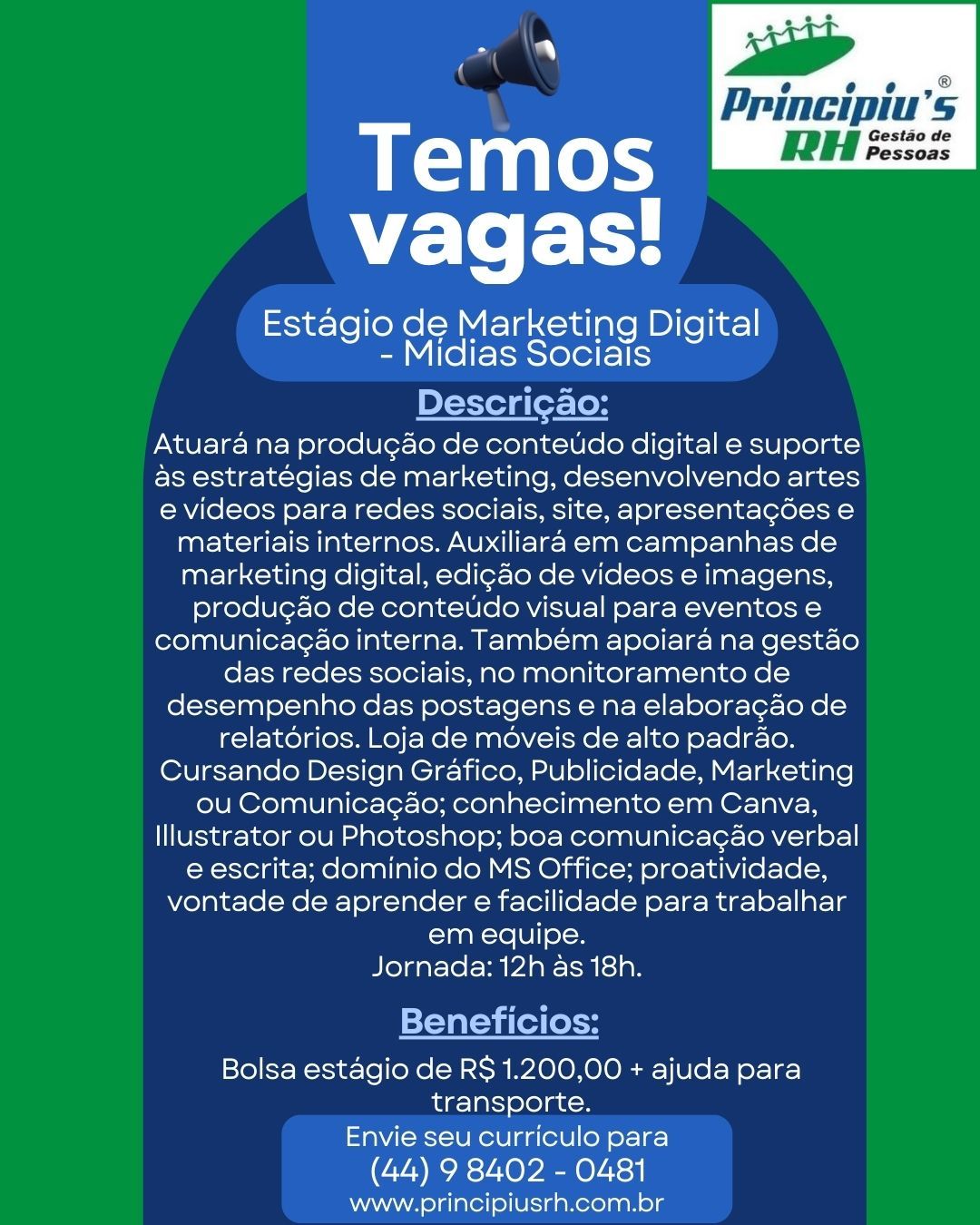 Estágio Marketing Digital