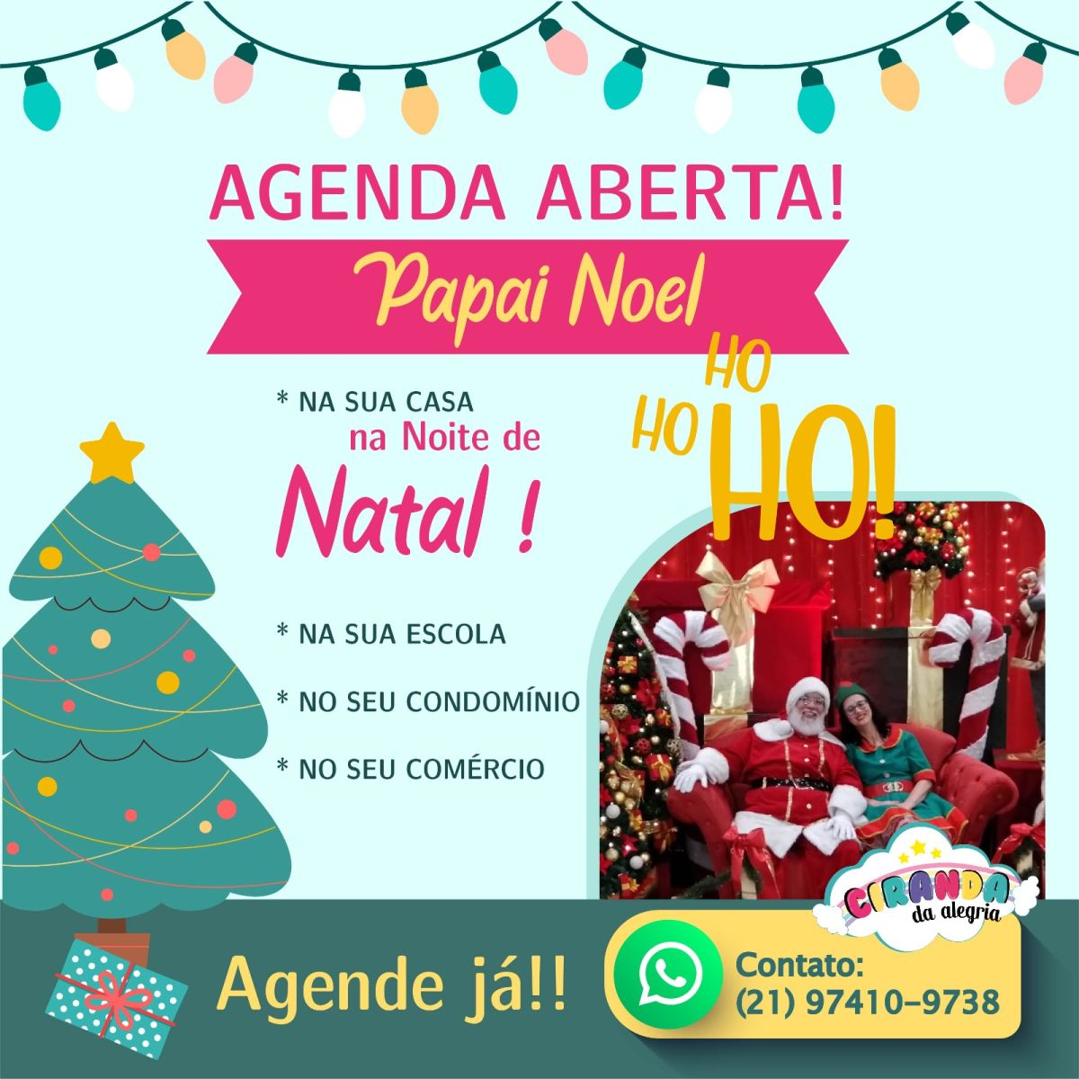 Personagem Vivo: Papai Noel