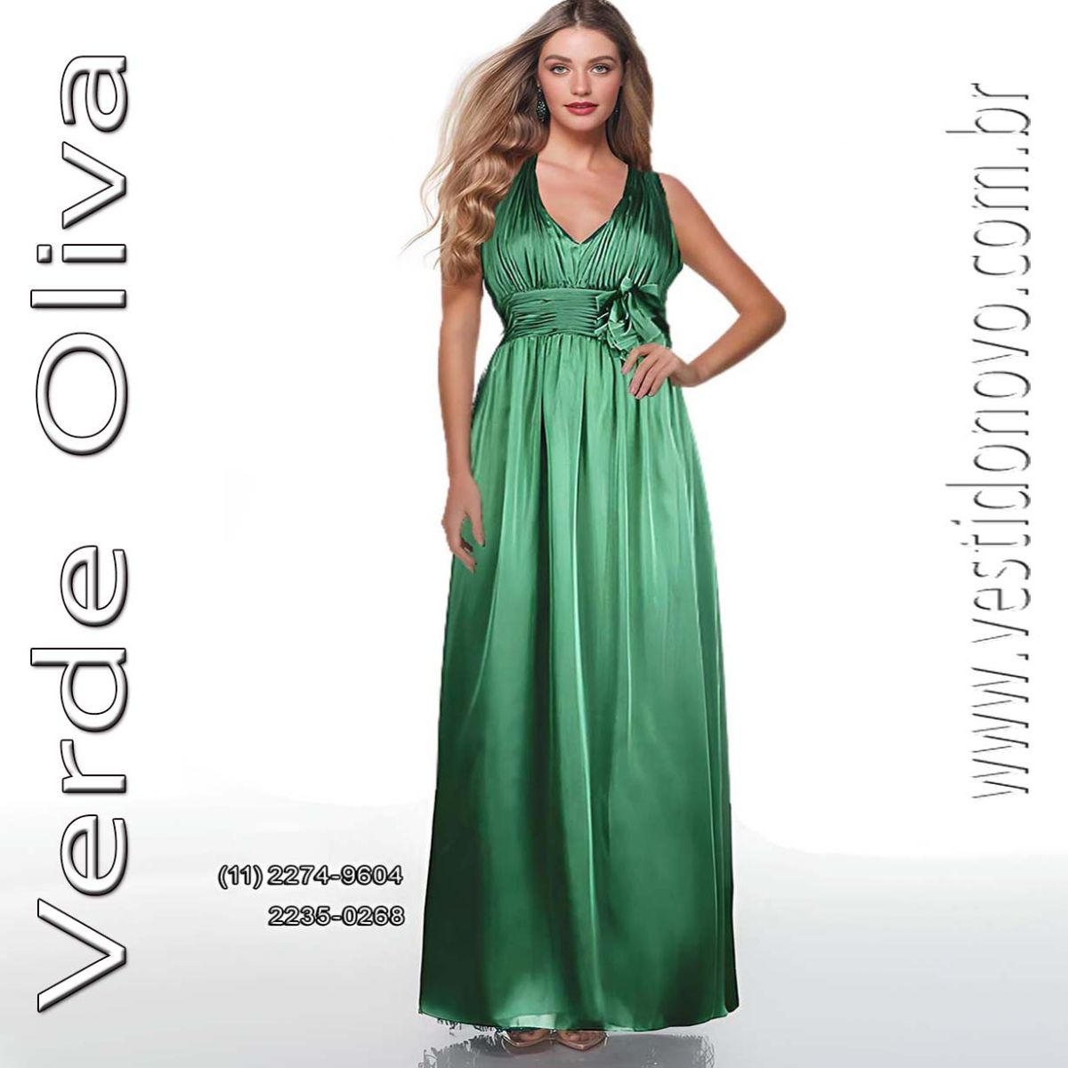 Vestido de Festa Verde Oliva, em São Paulo