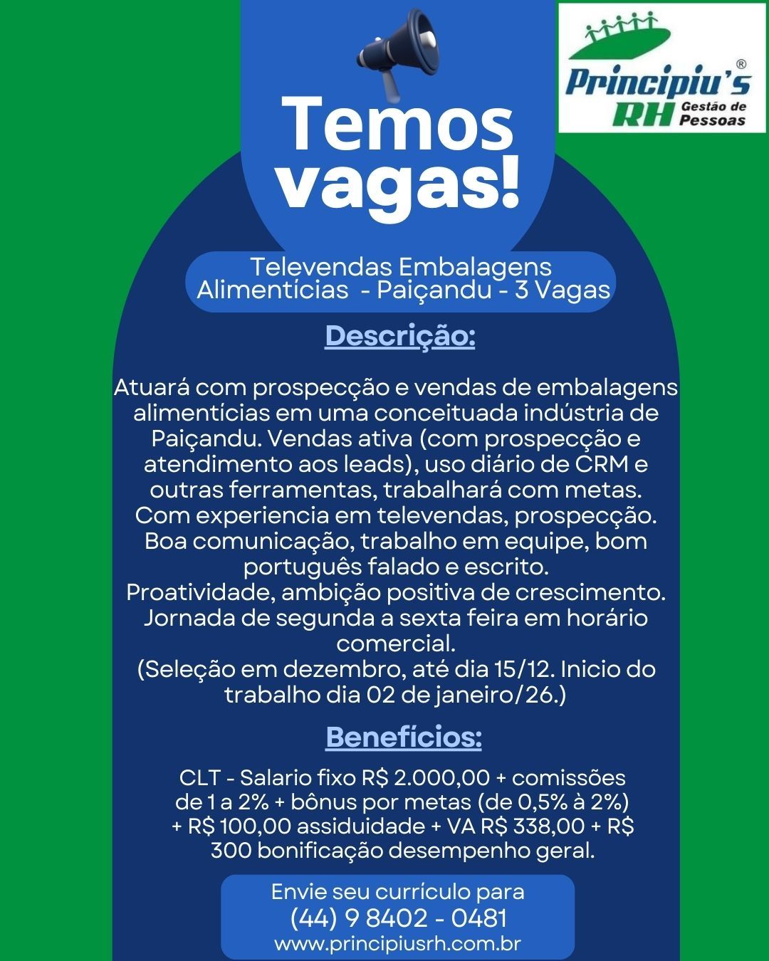 Vendas Atacado - Embalagens - Paiçandu
