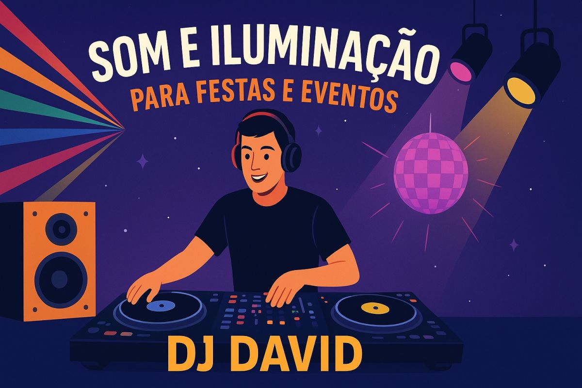 Som e iluminação para festas e Eventos DJ David