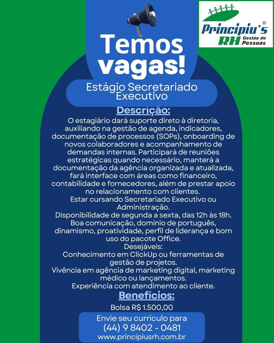 Estágio Secretariado - Administração