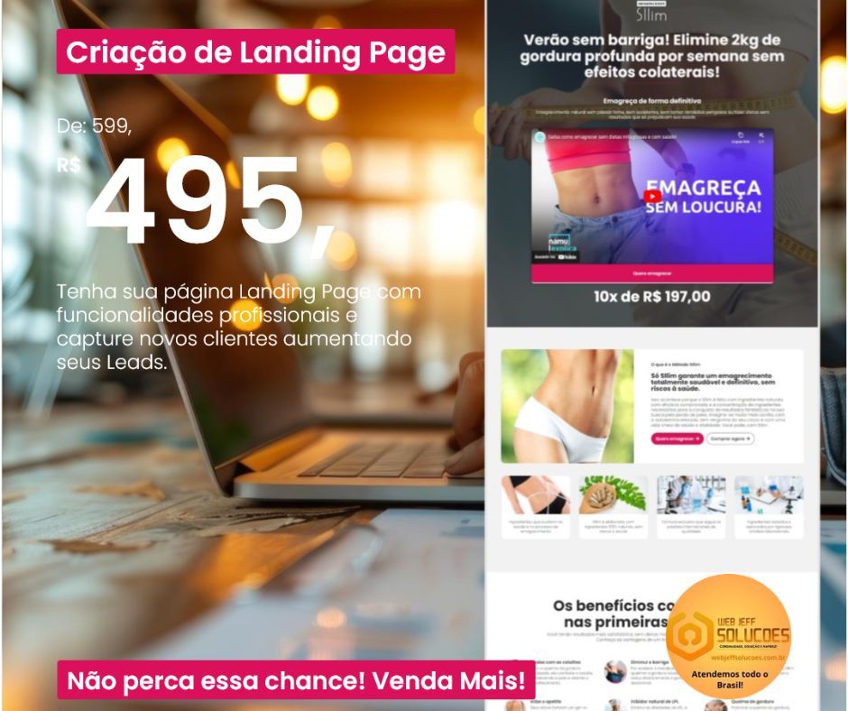 Criação de site e Landing Page Profissional