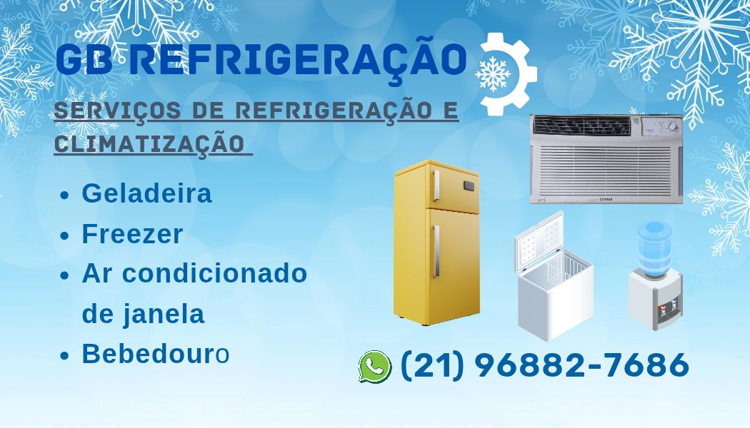 Conserto de geladeira, freezer, ar condicionado e bebedouro