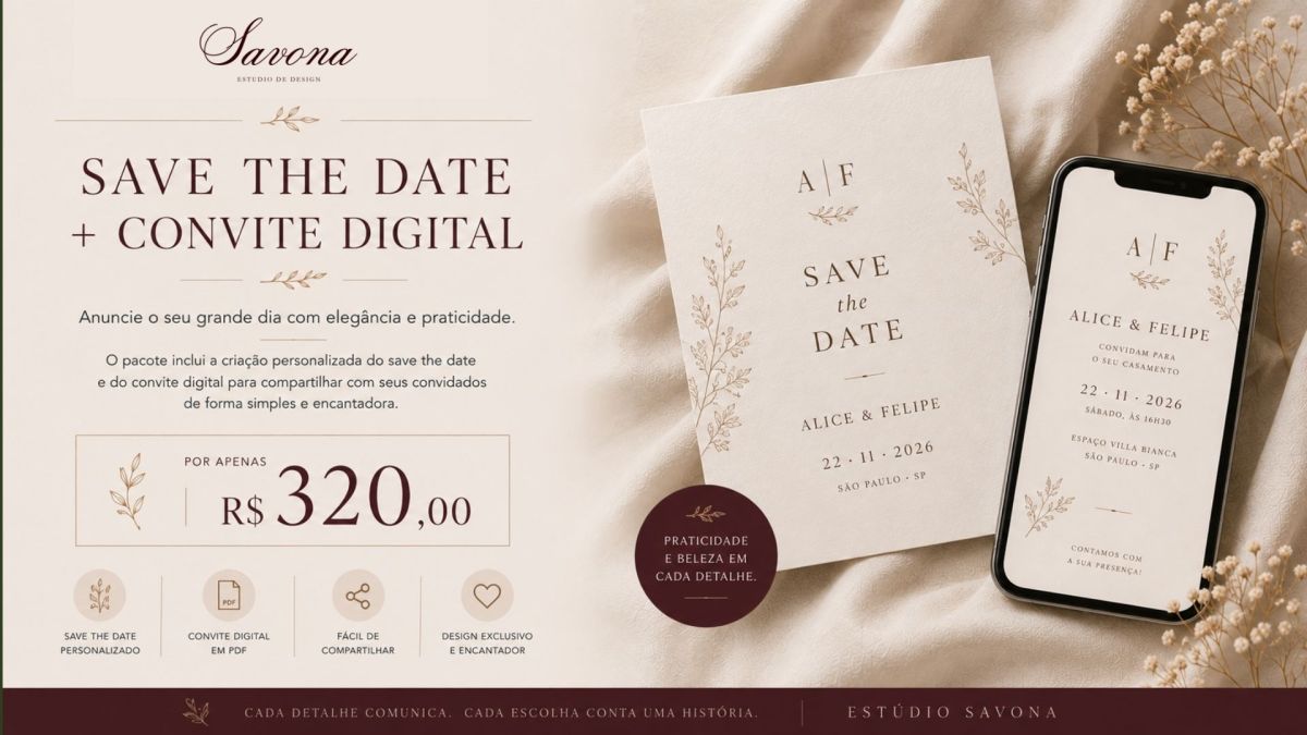 Save the Date Convite Digital