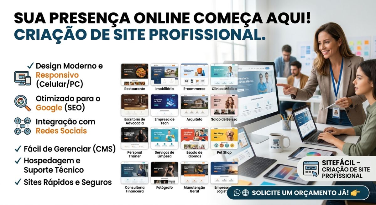 Criação de Sites Profissionais e Responsivos