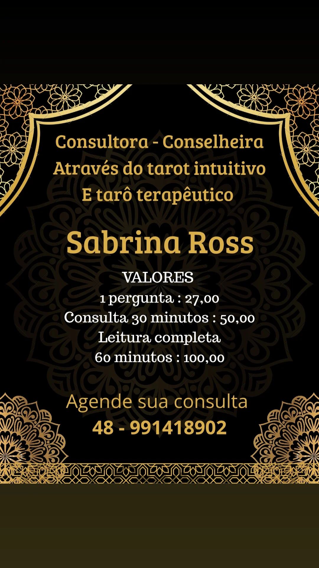 Leitura de tarô intuitivo e terapêutico