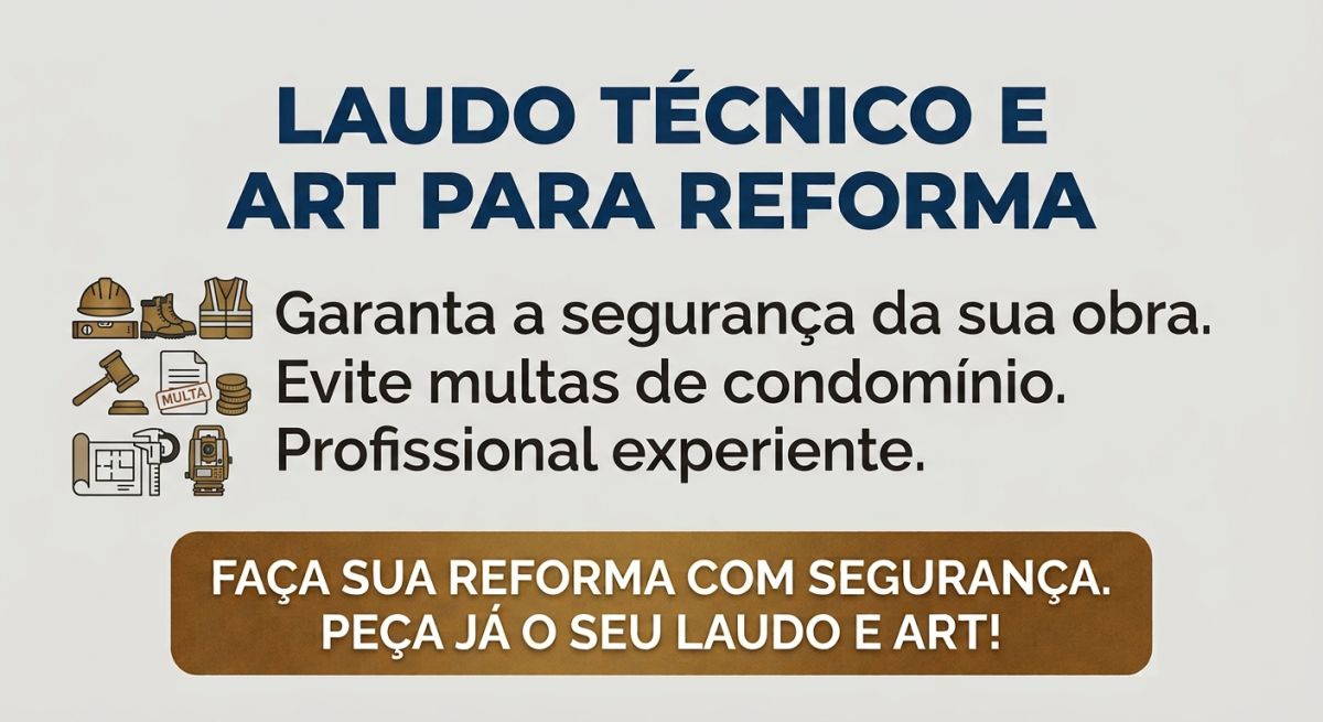 Laudo de Vistoria com Art de Reforma de Apartamento