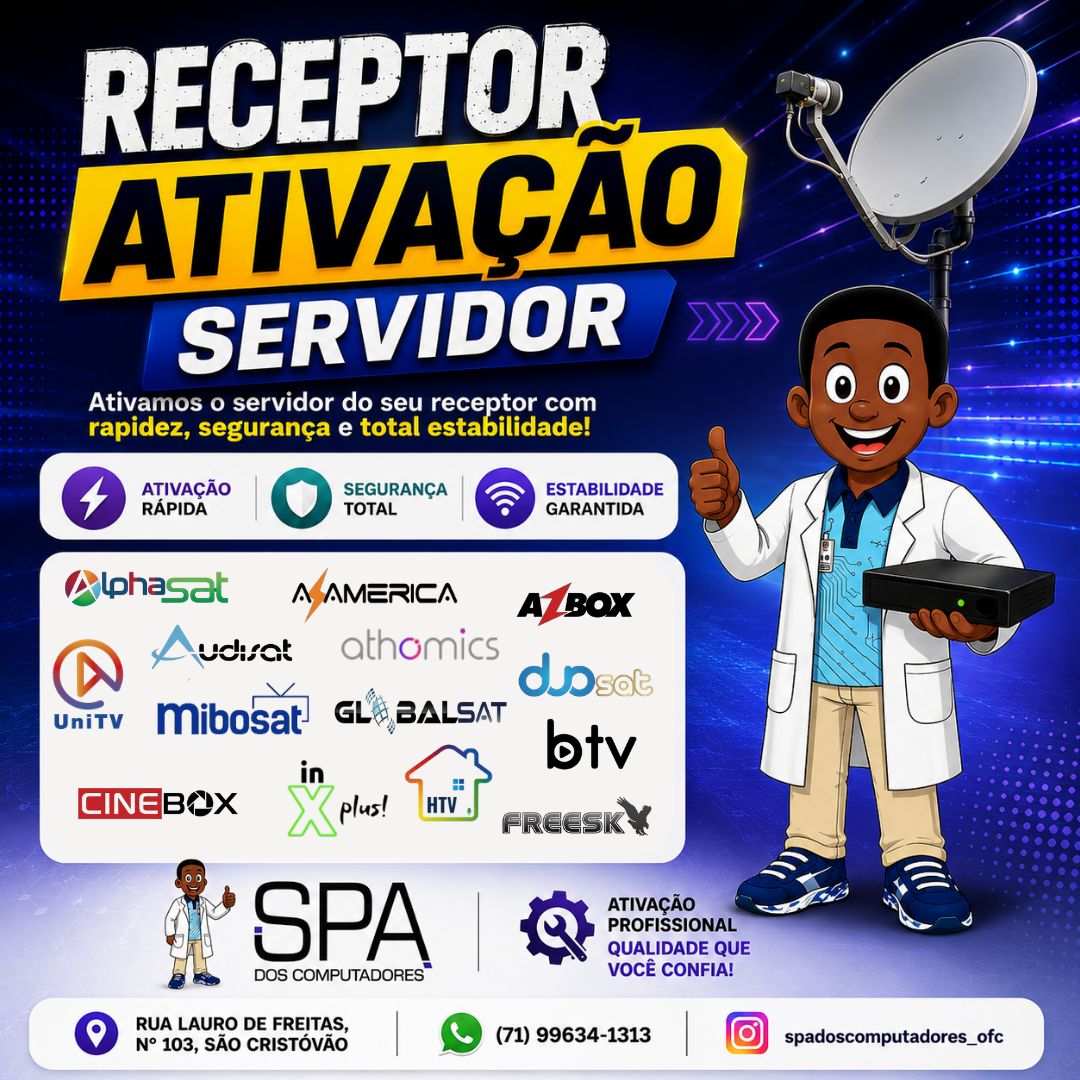 Manutenção e atualização em receptores Htv em Salvador Ba