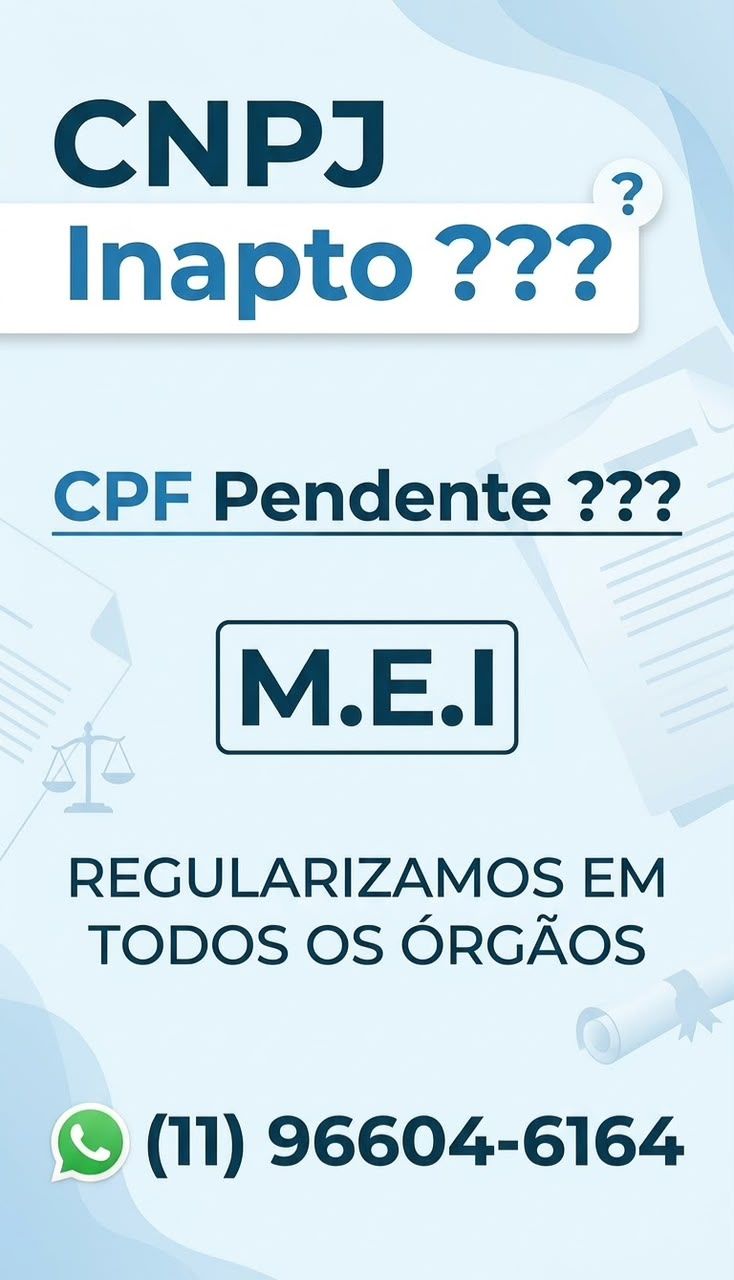 CNPJ inapto -   CPF pendente