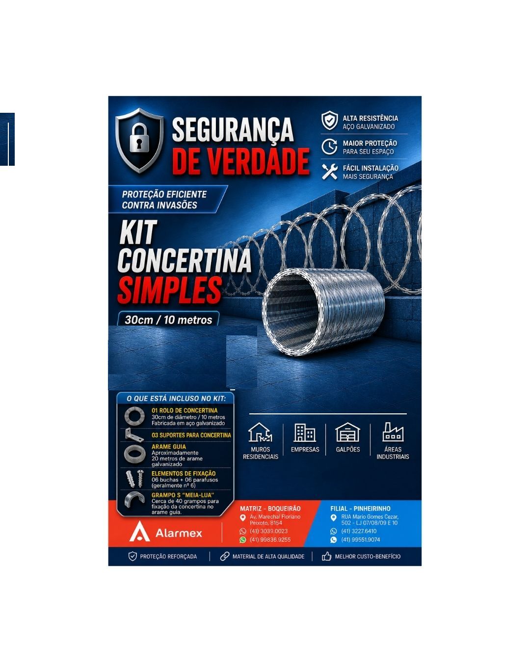 Kit Concertina Fita Farpada