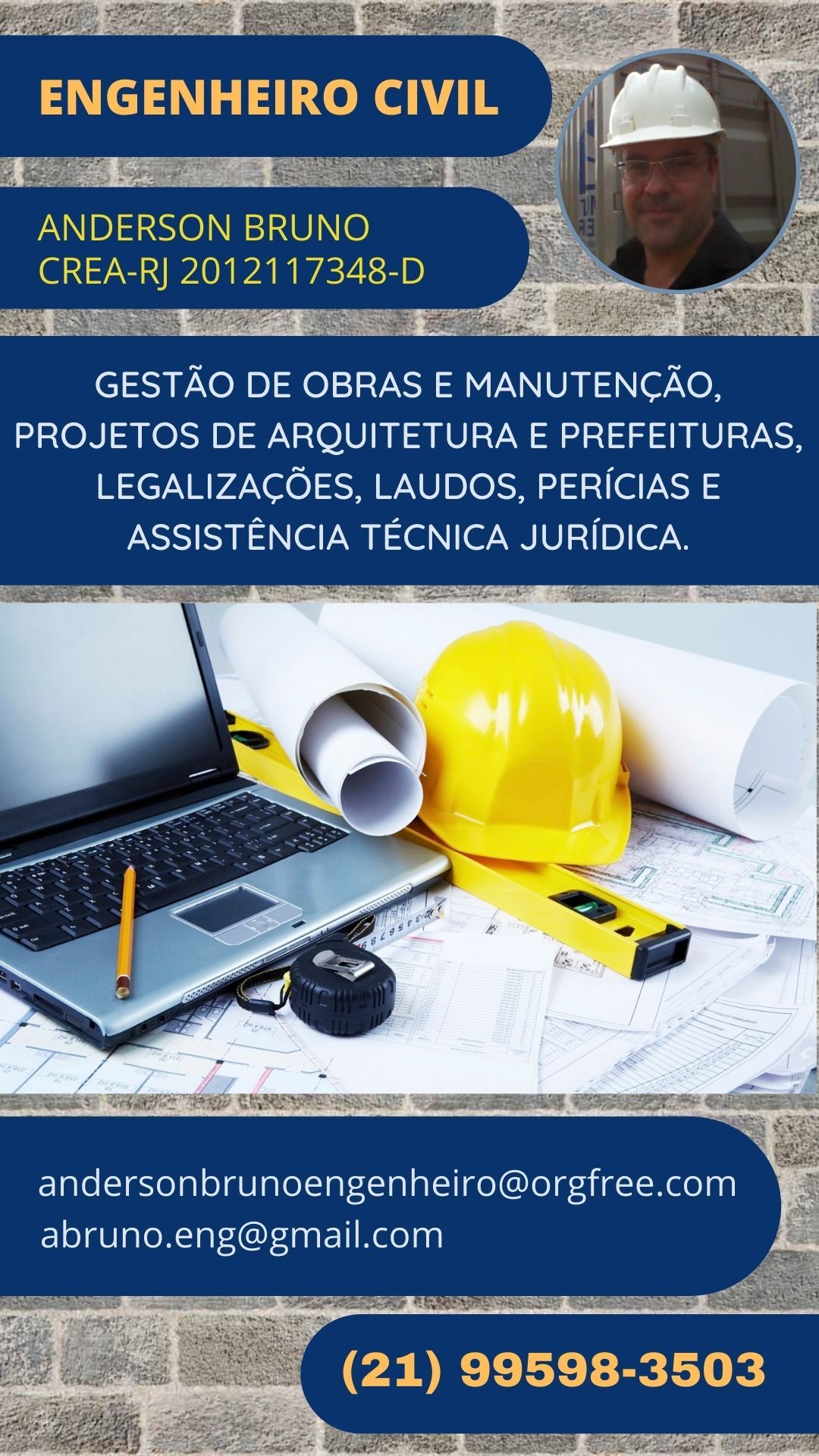 Engenheiro Civil Consultoria Projetos Laudos Avaliações ART