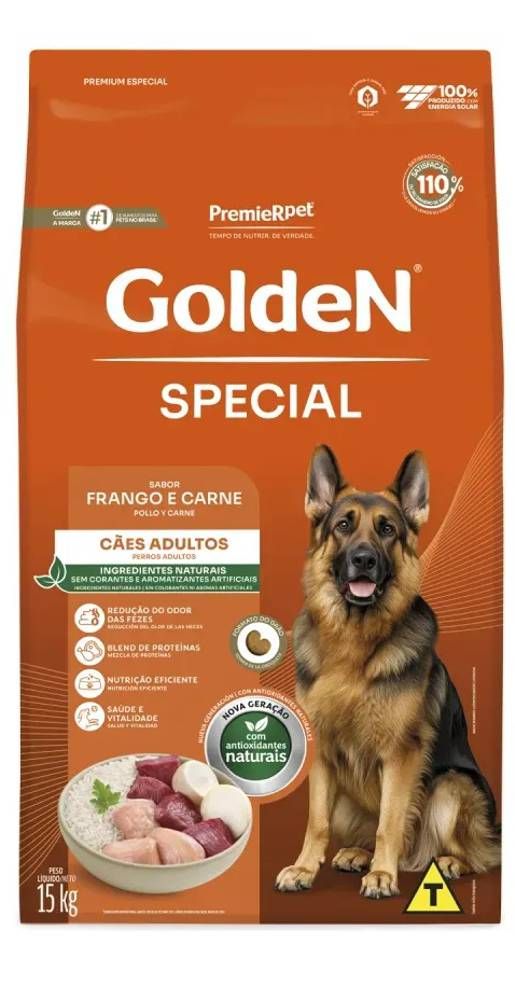Ração Golden Special para Cães Adultos Frango e Carne