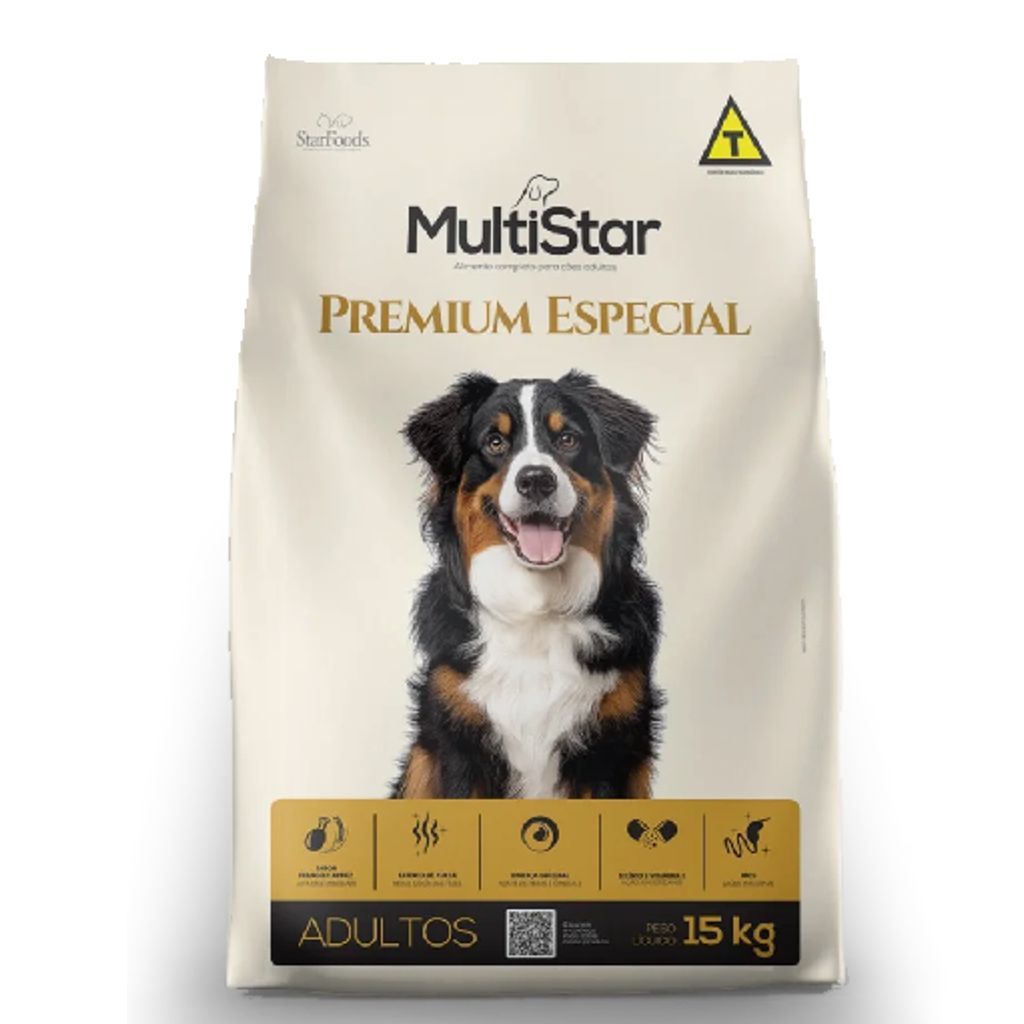 Ração Multi Star Adulto Premium Especial 15 kg