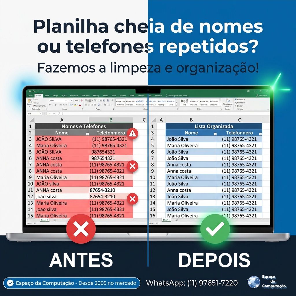 Está com uma planilha cheia de dados repetidos?