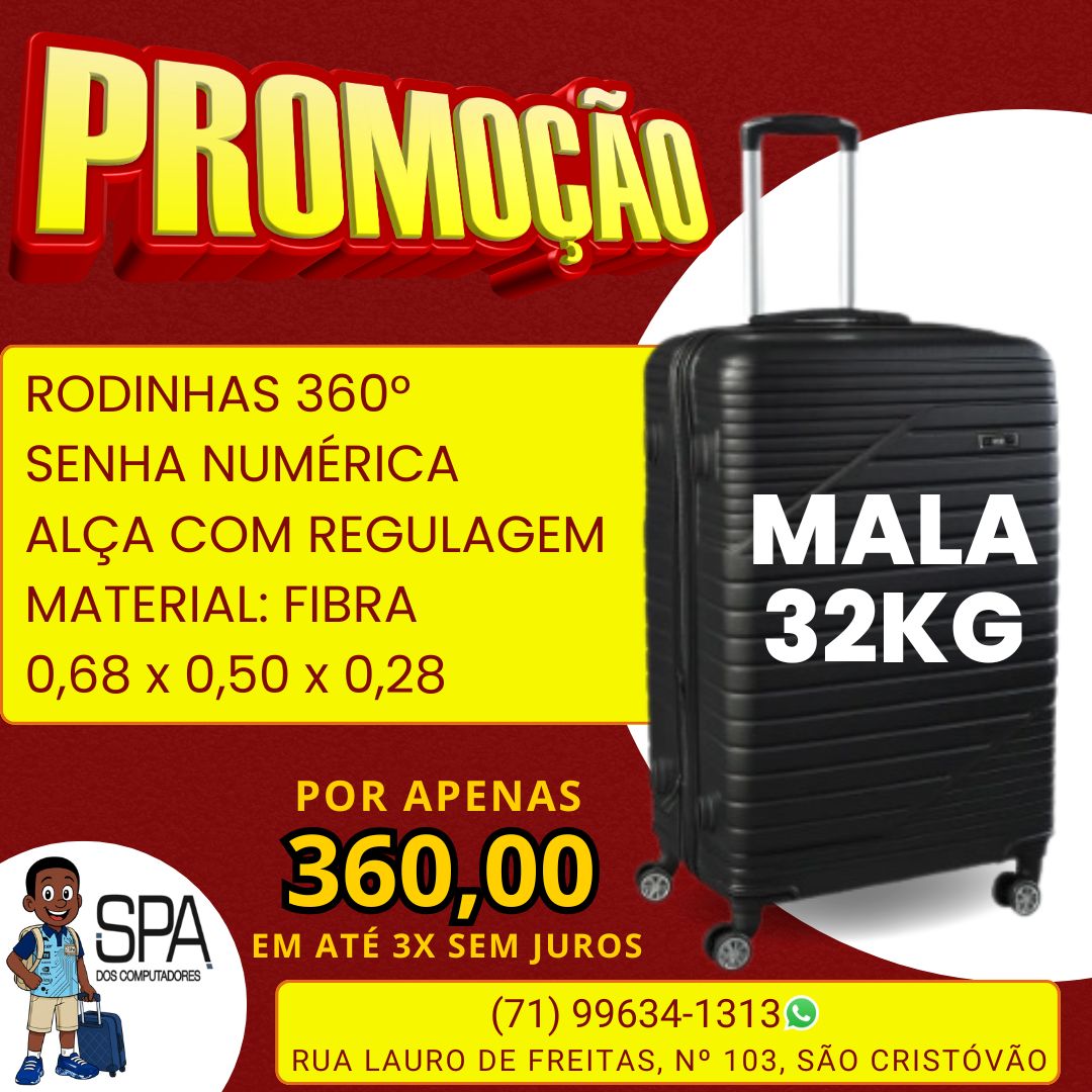 Mala de viagem 32kg