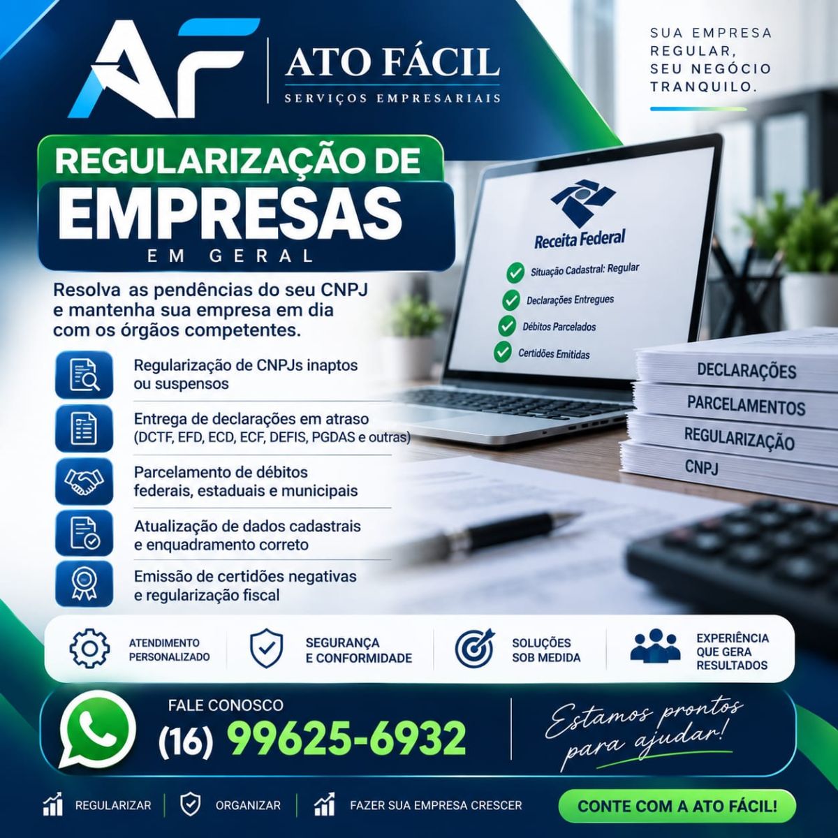 Regularização de empresas e emissão de nota fiscal