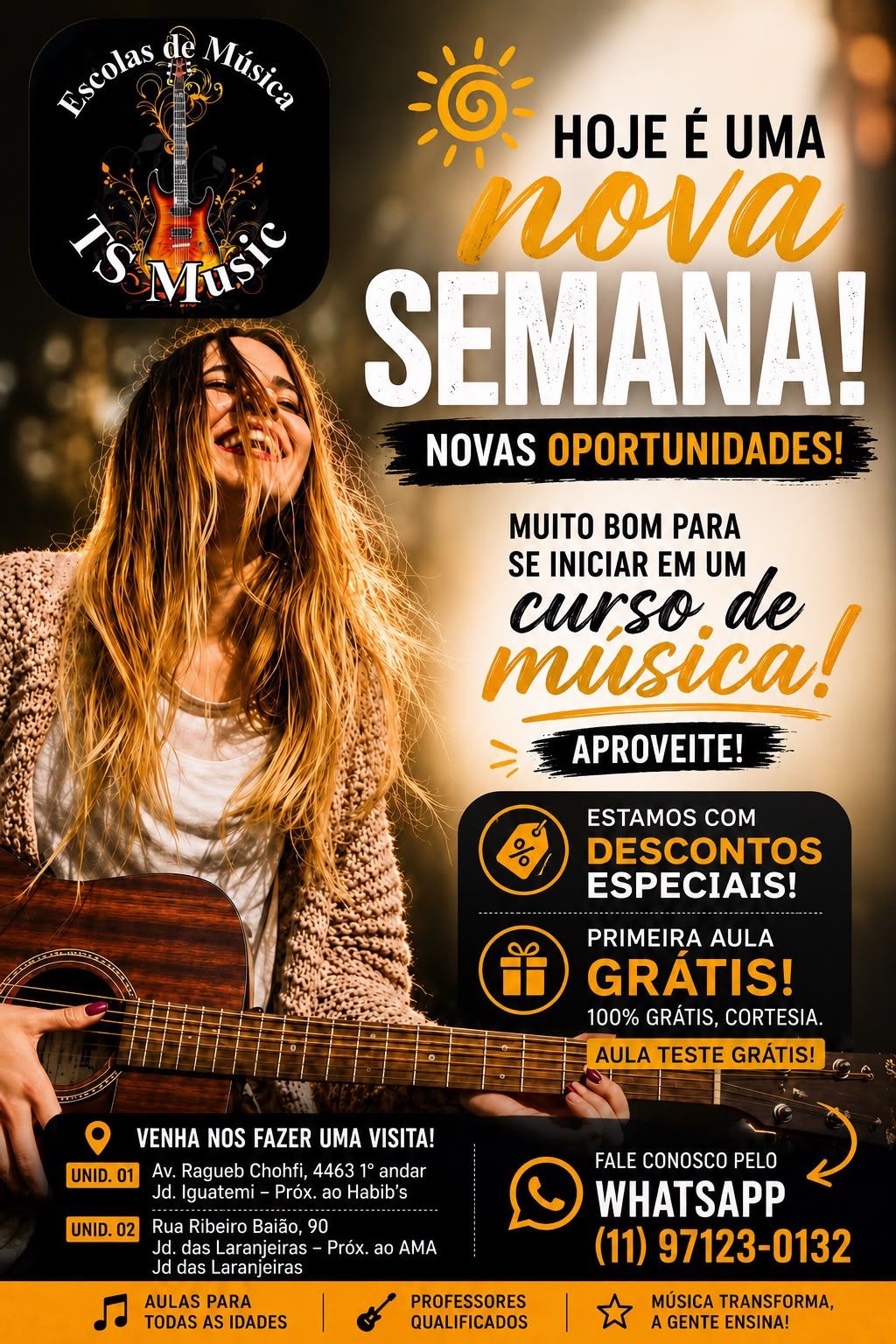Aulas de canto popular