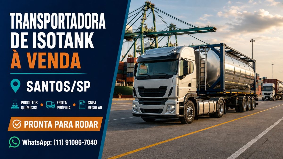 Transportadora de Isotank à Venda Em Santos / SP