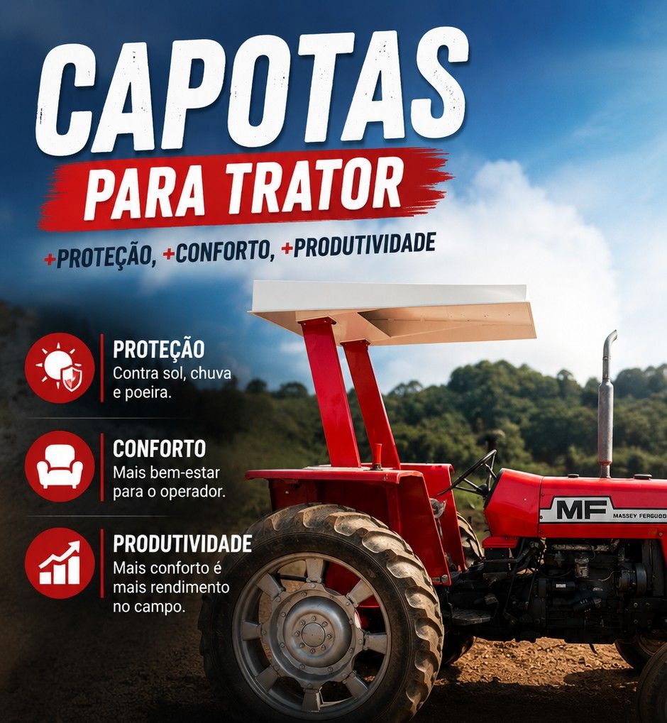 Capota trator Massey Ferguson