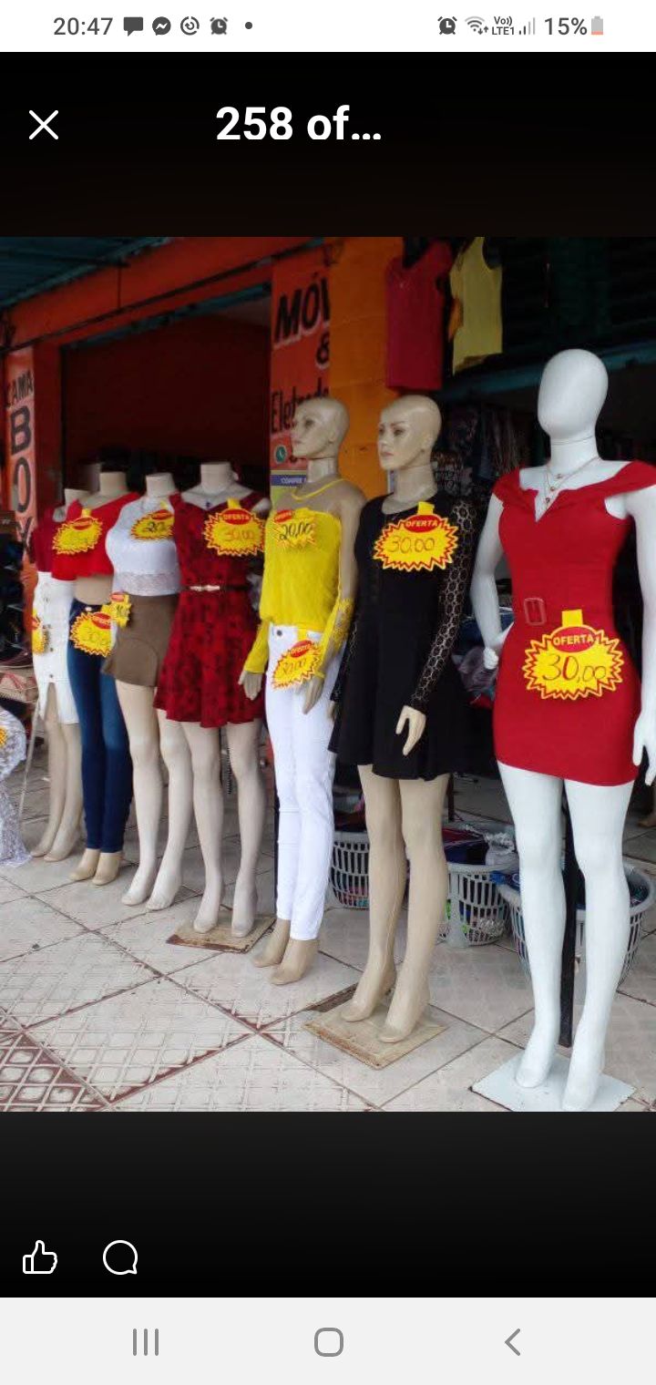 Lotes e fardos de roupas usadas