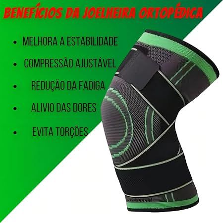 Par de joelheiras de compressão ortopédicas