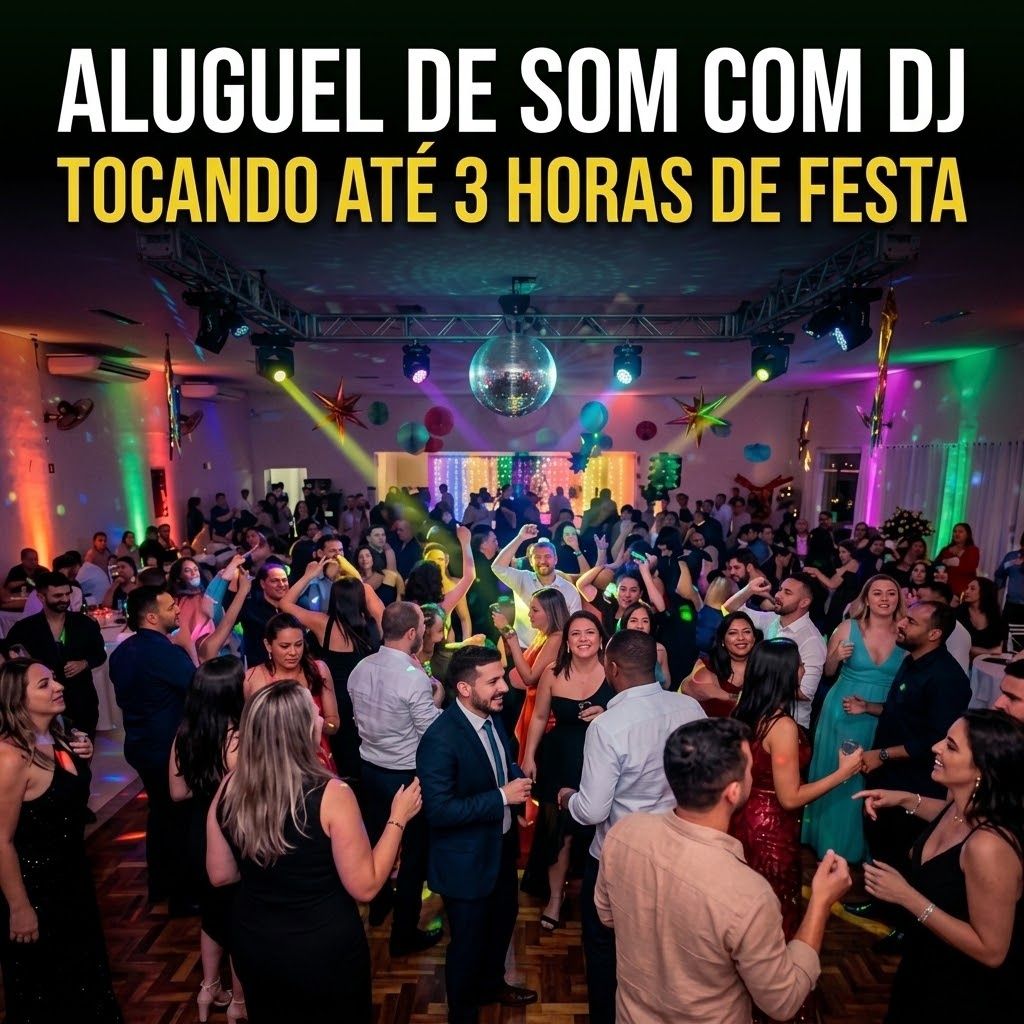 Aluguel de som com dj de verdade - eventos - festas - buffet