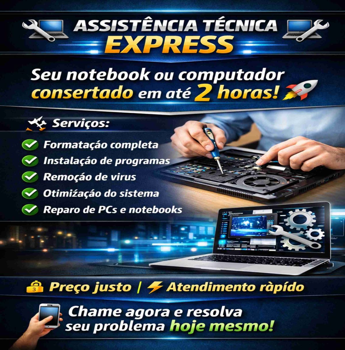 Reparo placa mãe de notebook!