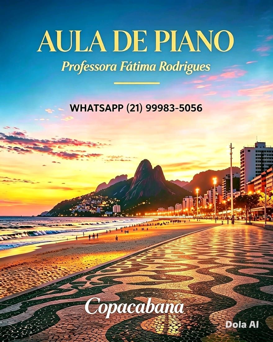 Piano, Teclado, Canto em Copacabana Zona sul