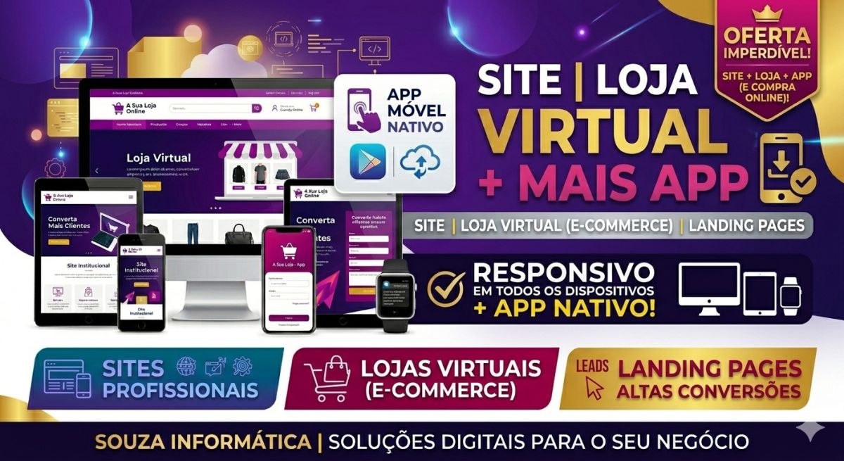 Site profissional site institucional e sistemas