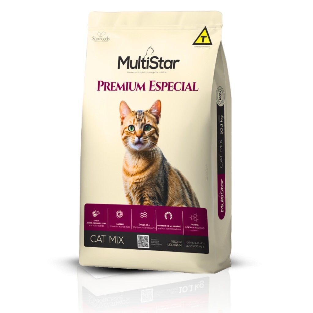Ração Multi Star Cat Mix Premium Especial 10,1 kg