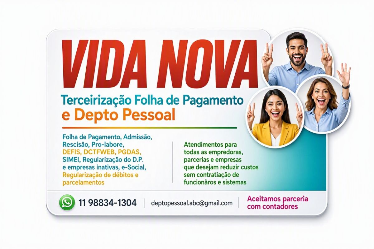 Terceirização Folha de Pagamento e Depto Pessoal