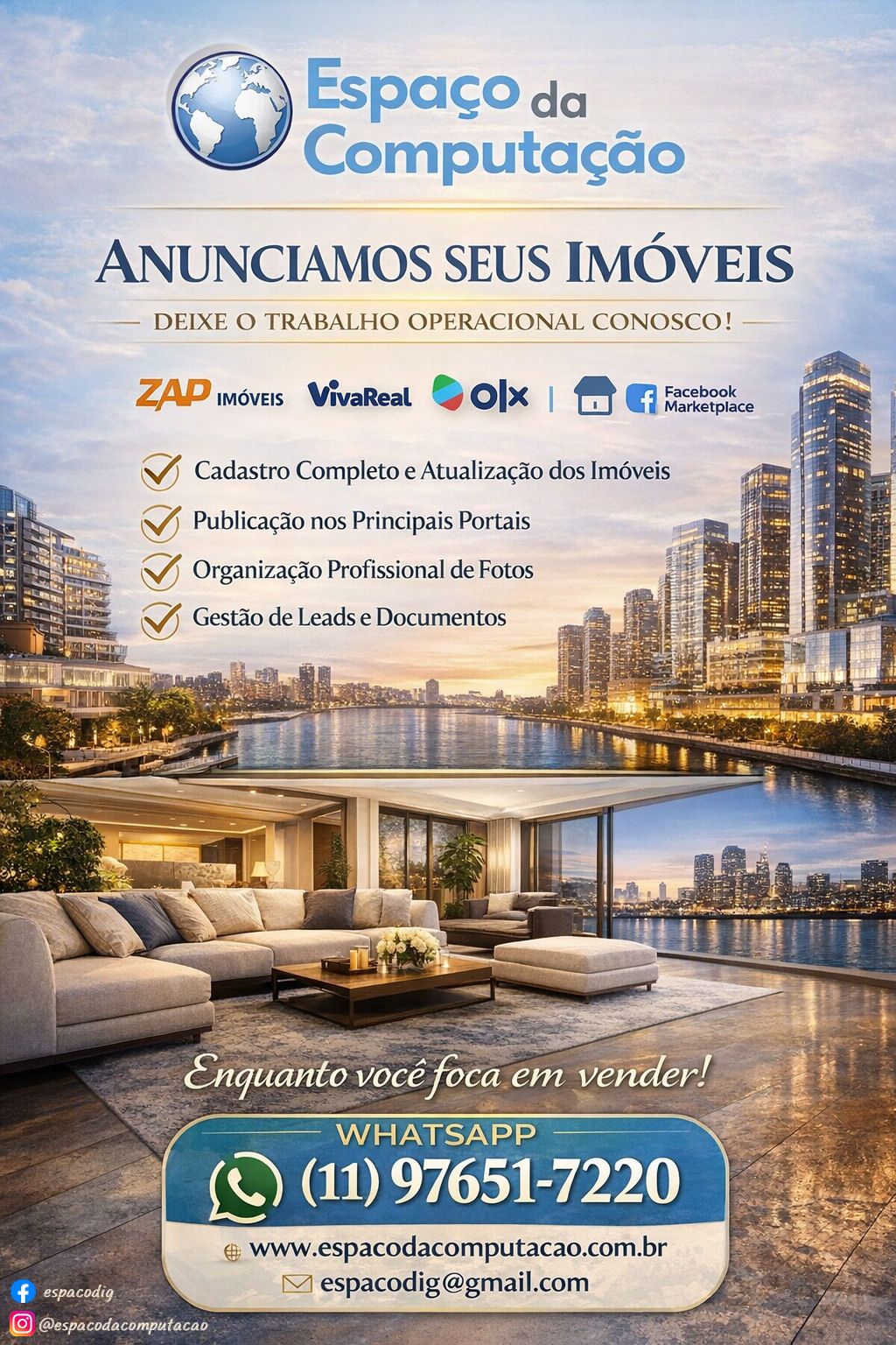 Anúncios Profissionais de Imóveis em Classificados